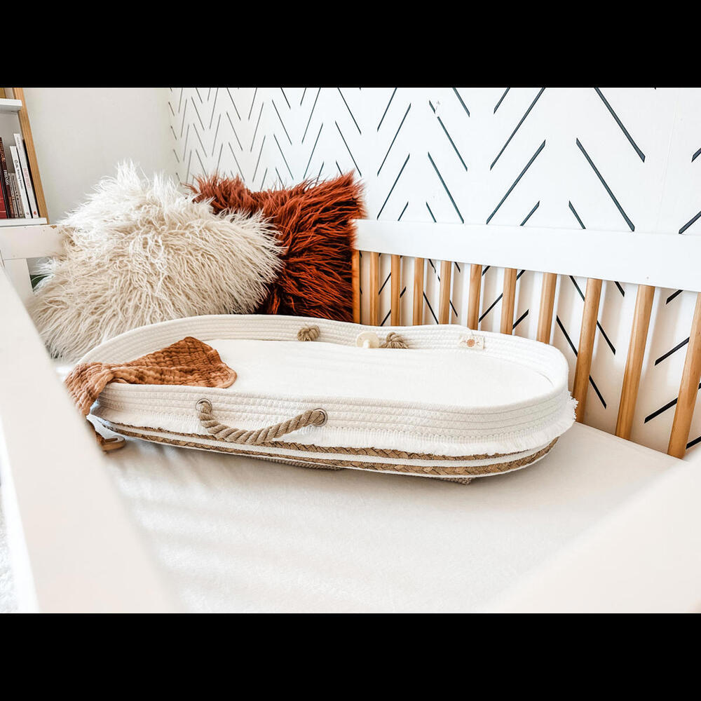 NEW Coastfully Yours Orgininal Cotton Rope Baby Changing Basket